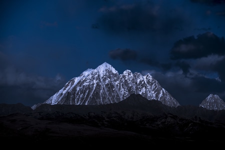 雅拉神山-雪山-你好2020-风景-自然 图片素材