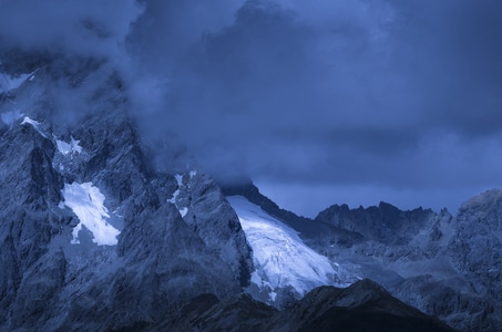 白马雪山-蓝-你好2020-风景-自然 图片素材