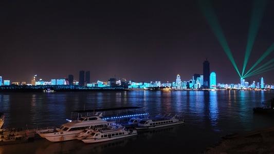 长江-夜景-生活-记录-武汉 图片素材