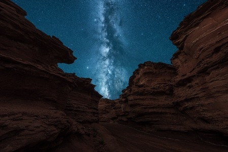 银河-夜空-西部梦幻大峡谷-风光-风景 图片素材