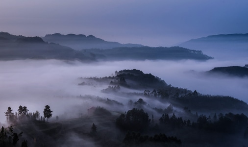 云雾-山-迷雾-山-山峰 图片素材