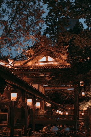生活-夜景-街道-百姓生活-成都 图片素材