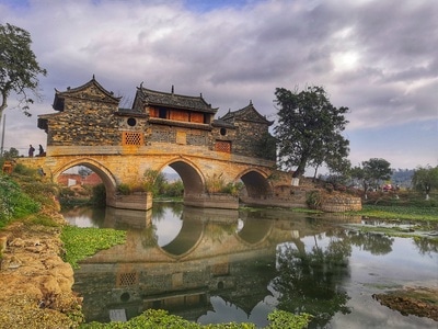 你好2020-随手拍-旅行-我的2019-乡会桥 图片素材