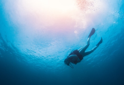潜水-潜水-潜水员-水下-气泡 图片素材