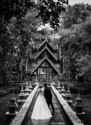 婚礼-婚纱-人像-热带雨林-西双版纳 图片素材