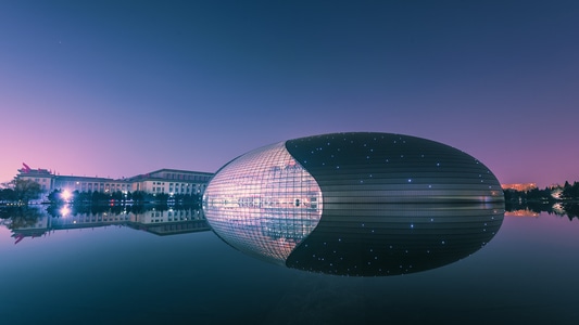 中国风-北京-国家大剧院-建筑-城市 图片素材