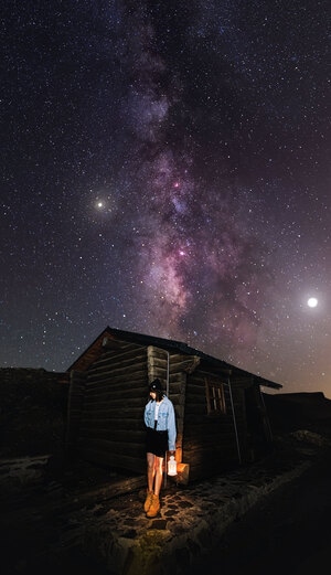 星空-格拉纳达-你好2020-银河-夜晚 图片素材