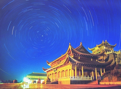 风光-风景-华藏寺-寺庙-古建筑 图片素材