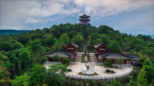 旅游风光-城市风光-树林-风景-房屋 图片素材