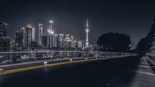 建筑物-天空-黄浦江-水域-摩天大楼 图片素材