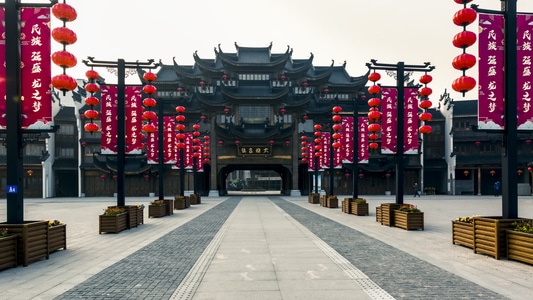 户外-建筑-旅游景点-随拍-湖州龙之梦 图片素材
