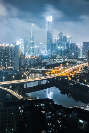 行摄粤港澳摄影大赛-广州-城市风光-建筑-云雾 图片素材