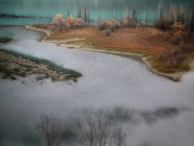 暗黑-旅行-自然-风景-卧龙湾 图片素材