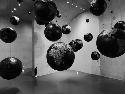 暗黑-地球-星球-模型-圆球 图片素材