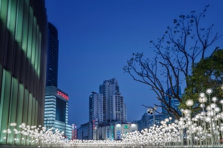 徐家汇-港汇恒隆广场-城市-建筑-高楼 图片素材