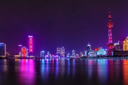 上海-武汉加油-城市风光-城市-高楼 图片素材
