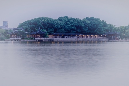 广富林遗址-平静-风景-湖-湖泊 图片素材