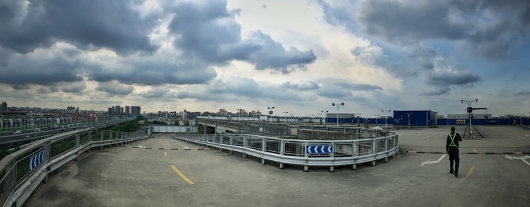 上海市-跑道-道路-跑道-风景 图片素材