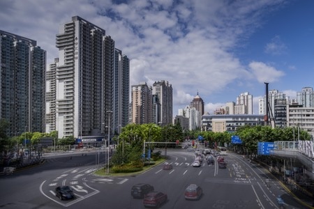 打浦桥路-雨后天晴-城市-城市风光-建筑 图片素材