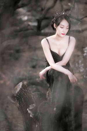 创意-人像-她说-女人-女性 图片素材