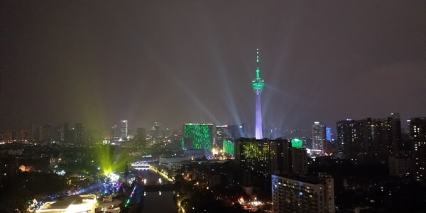 成都-双楠-339电视塔-建筑-夜景 图片素材