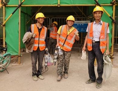 建筑工人-手机摄影-男人-男性-工人 图片素材