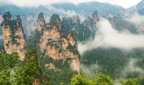 风光-旅行-世界自然遗产-张家界-风景 图片素材