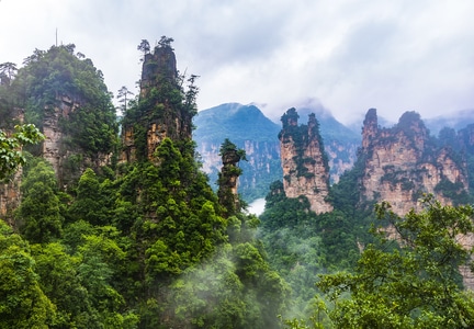 风光-旅行-张家界-世界自然遗产-世界自然遗产 图片素材