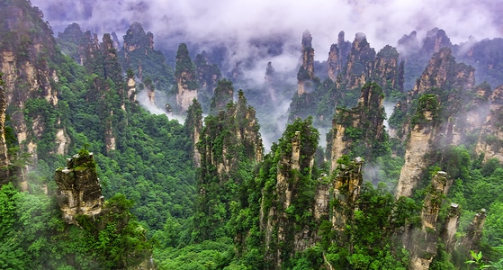 风光-张家界-旅行-世界自然遗产-风景 图片素材