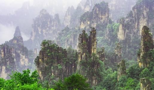 风光-旅行-世界自然遗产-张家界-风景 图片素材