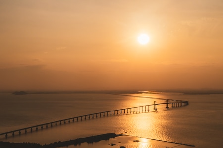 旅行-风光-风景-大桥-大海 图片素材
