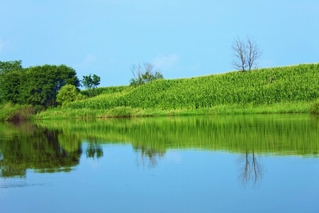 随拍-野趣-蓝天-倒影-风景 图片素材