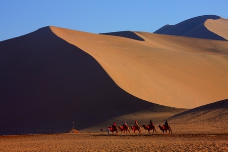 宅家-光影-旅游-秋天-巴丹吉林沙漠 图片素材