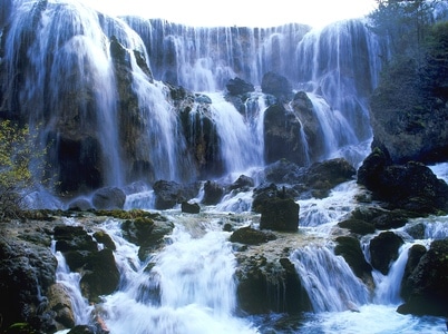 光影-旅游-菲林-瀑布-诺日朗大瀑布 图片素材