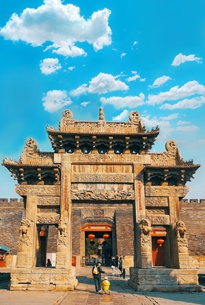 城市色彩-我要上封面-手机摄影-风光-岱庙坊 图片素材