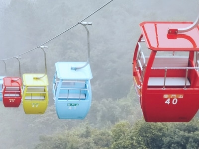 韶关市-生活-旅行-缆车-雾 图片素材