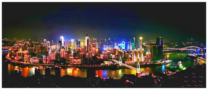 夜景-渝中-南山-夜景-建筑 图片素材