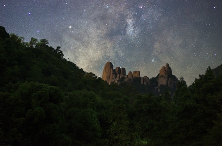 我的2019-银河-星空-夫妻峰-太姥山 图片素材