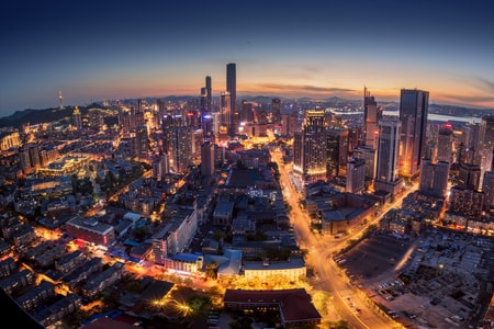 光影-风光-建筑-城市-日落 图片素材