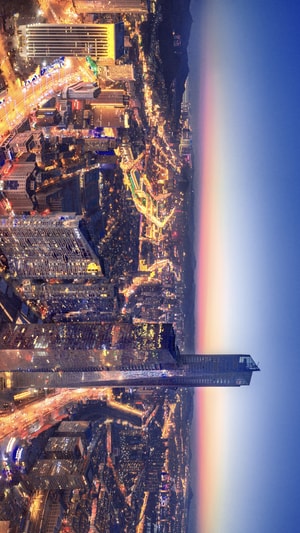 cbd-道路-商业-建筑-夜景 图片素材