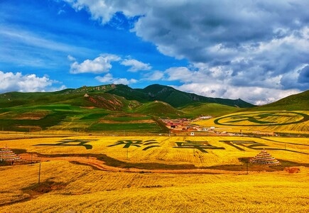 甘南藏族自治州-手机拍摄-风景-在路上-山 图片素材