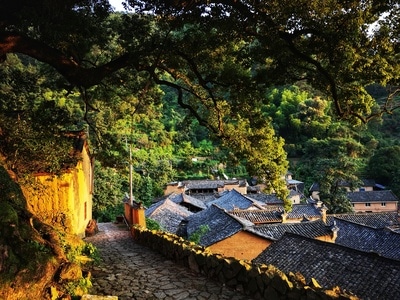 在路上-丽水市-风景-手机拍摄-房屋 图片素材