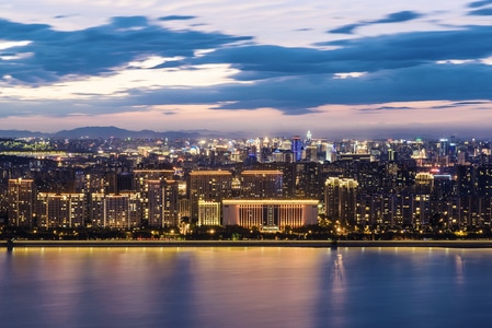 杭州-杭州市-城市-都市-夜景 图片素材