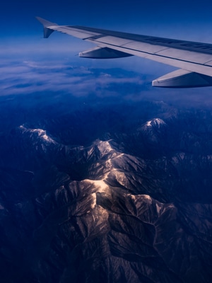 雪山-航拍-山脉-旅行-翼 图片素材