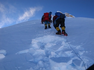 攀登-马纳斯鲁峰-雪山-攀登-马纳斯鲁峰 图片素材