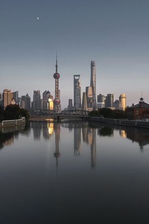 上海-城市-光-色彩-浪漫 图片素材