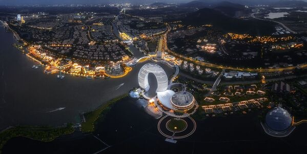 全景-接片-结构-城市-几何 图片素材