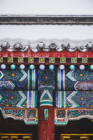 哈尔滨-文庙-雪-建筑-风光 图片素材