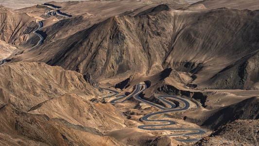 新疆-帕米尔高原-风景-悬崖-岩石 图片素材