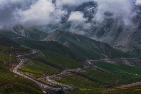 新疆-独库公路-独库公路-风景-风光 图片素材